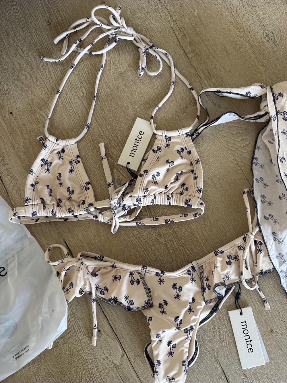 Montce- Cynthia bikini with matching sarong